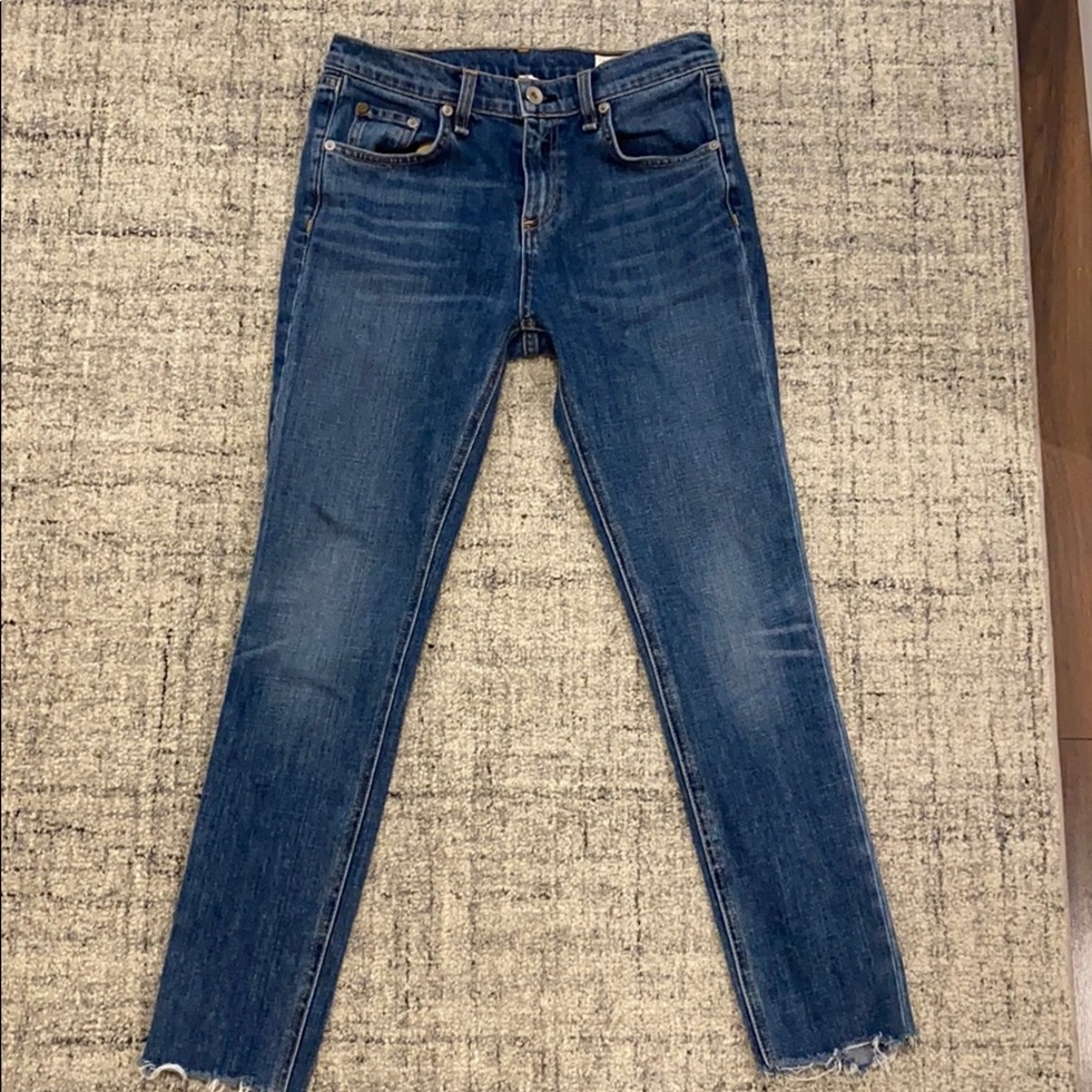 Rag and Bone 10” Skinny Ankle Fray Jean